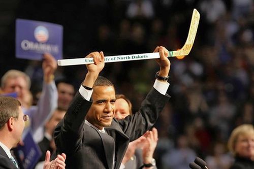 Obama hockey